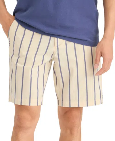 Dockers Men's Ultimate Supreme Flex Stretch Solid 9" Shorts In Parkfield Buttercream X Crown Blue