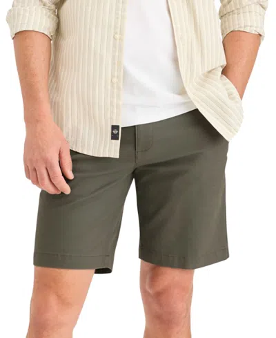 Dockers Men's Ultimate Supreme Flex Stretch Solid 9" Shorts In Tea Leaf
