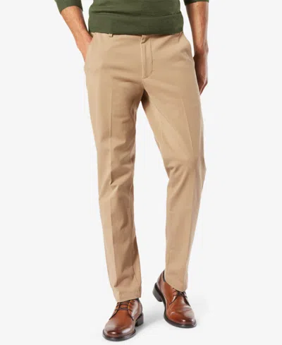 Dockers Men's Workday Smart 360 Flex Slim Fit Khaki Stretch Pants In New British Khaki