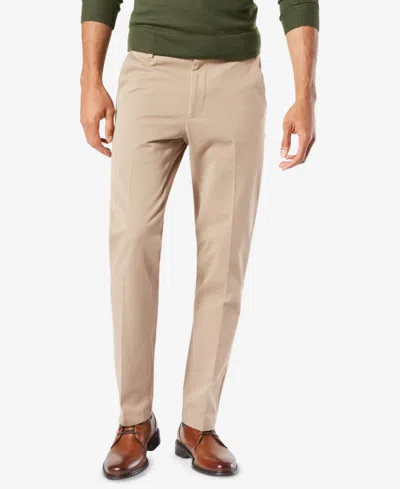 Dockers Men's Workday Smart 360 Flex Slim Fit Khaki Stretch Pants In Safari Beige