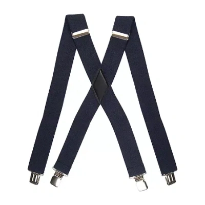 Dockers Men's X-back Suspenders With Adjustable Straps In Blue