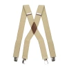 Dockers Men's X-back Suspenders With Adjustable Straps In Neutral