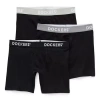 Dockers Mens 3 Pack Boxer Briefs 3mu666do In Black