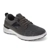 Dockers Mens Adan Knit And Synthetic Leather Casual Lace Up Sneaker Shoe In Pink