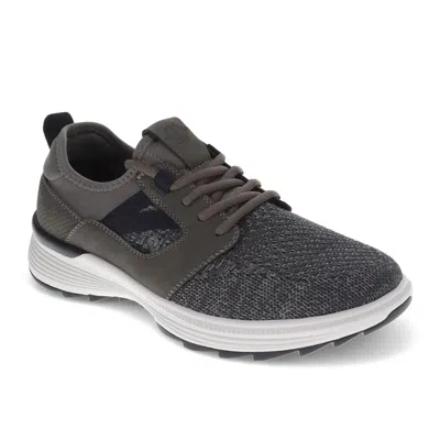 Dockers Mens Adan Knit And Synthetic Leather Casual Lace Up Sneaker Shoe In Pink
