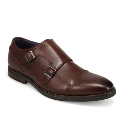 Dockers Mens Ballard Double Buckle Dress Shoe In Brown