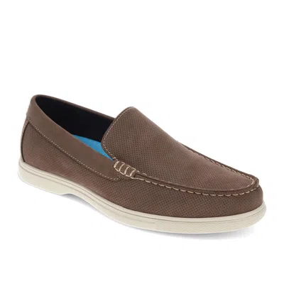 Dockers Mens Bancroft Genuine Leather Casual Slip On Loafer Shoe In Grey