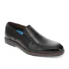 Dockers Mens Baltic Genuine Leather Casual Slip On Loafer Shoe In Black