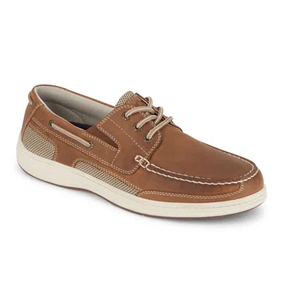 Dockers Mens Beacon Leather Casual Classic Boat Shoe With Stain Defender In Brown