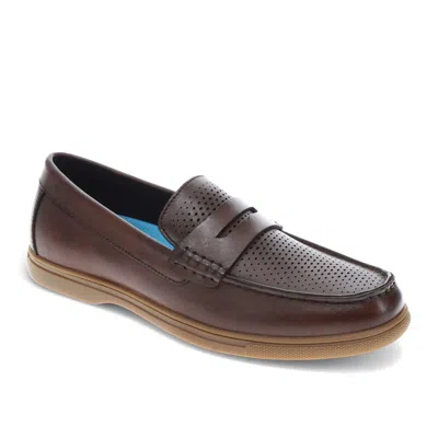 Dockers Mens Bellwood Genuine Leather Dress Casual Slip On Loafer Shoe In Multi