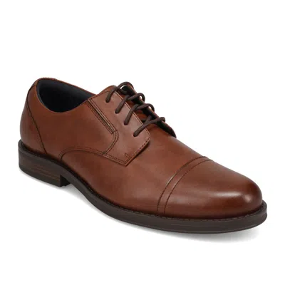 Dockers Mens Belvedere Polished Lace-up Oxford Dress Shoe In Brown