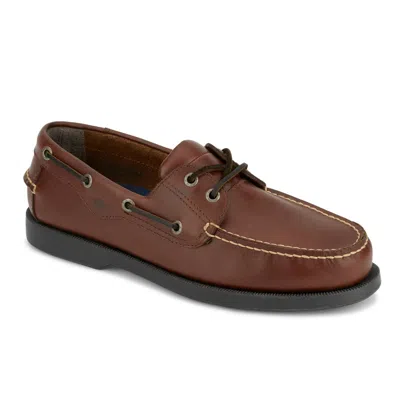 Dockers Mens Castaway Leather Casual Classic Boat Shoe - Wide Widths Available In Red
