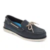 Dockers Mens Darnell Genuine Leather Dress Casual Slip On Boat Shoe In Blue