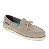 Dockers Mens Darnell Genuine Leather Dress Casual Slip On Boat Shoe In Grey