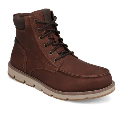 Dockers Mens Davis Rugged Casual Tumbled Moc Toe Boot In Brown