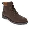 Dockers Mens Dudley Rugged Casual 7-eyelet Captoe Boot In Brown