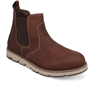 Dockers Mens Dylan Rugged Chelsea Boot In Brown