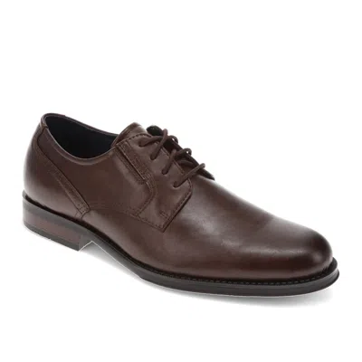 Dockers Mens Edgar Synthetic Leather Dress Oxford Lace Up Shoe In Brown