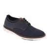 Dockers Mens Edgehill Knit And Synthetic Leather Dress Casual Lace Up Oxford Shoe In Blue