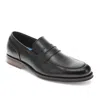 Dockers Mens Emerson Penny Synthetic Leather Dress Loafer Slip On Shoe In Black
