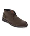 Dockers Mens Nigel Genuine Leather Dress Casual Lace Up Ankle Boot In Dark Brown