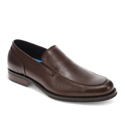 Dockers Mens Eton Synthetic Leather Dress Loafer Slip On Shoe In Brown