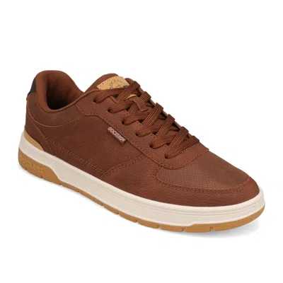 Dockers Mens Frederick Synthetic Leather Casual Sneaker In Brown