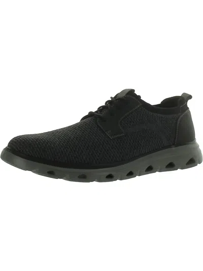 Dockers Mens Lace Up Almond Toe Oxfords In Black,gray
