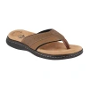 Dockers Mens Laguna Casual Flip-flop Sandal Shoe In Brown