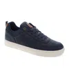 Dockers Mens Landon Synthetic Leather Casual Lace Up Sneaker Shoe In Blue