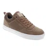 Dockers Mens Landon Synthetic Leather Casual Lace Up Sneaker Shoe In Grey