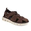 Dockers Mens Lionel Synthetic Leather Casual Slip On Sandal Shoe In Multi