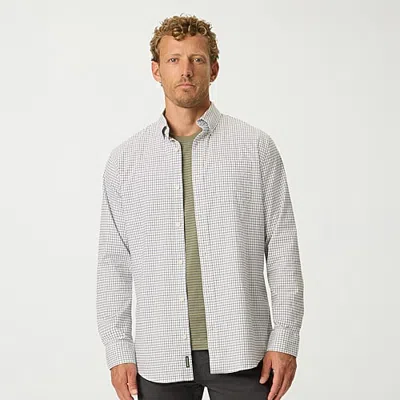 Dockers Mens Long Sleeve Regular Fit Button-down Shirt In White