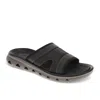 Dockers Mens Luis Synthetic Leather Casual Slip On Sandal Shoe In Black