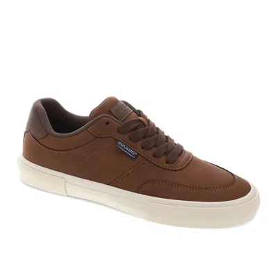 Dockers Mens Marco Synthetic Leather Casual Lace Up Sneaker Shoe In Brown