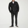 Dockers Mens Midweight Peacoat In Black