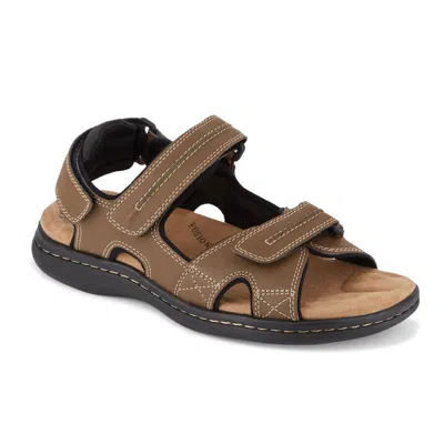Dockers Mens Newpage Outdoor Sport Sandals For Men - Memory Foam Comfort And Adjustable Straps In Burgundy