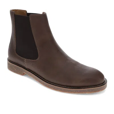 Dockers Mens Novato Dress Casual Slip On Chelsea Boots In Brown