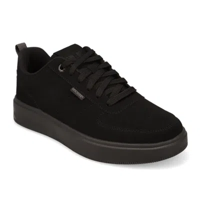 Dockers Mens Overtime Laser Casual Lace Up Sneaker In Black
