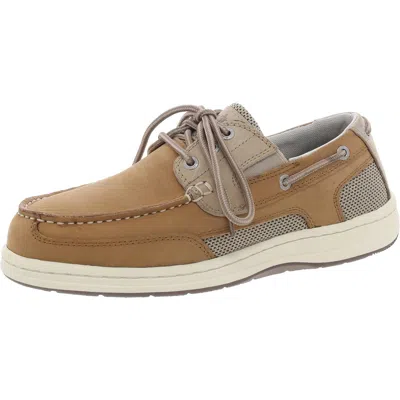 Dockers Mens Padded Insole Leather Boat Shoes In Multi
