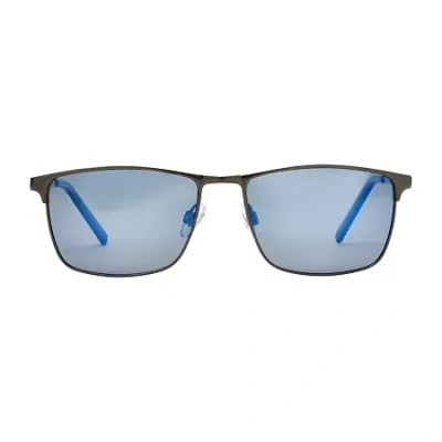 Dockers Mens Polarized Rectangular Sunglasses In Gray