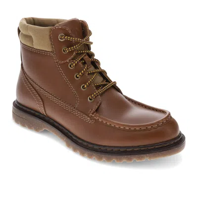 Dockers Mens Rockford Rugged Casual Classic Moc Toe Boot In Brown