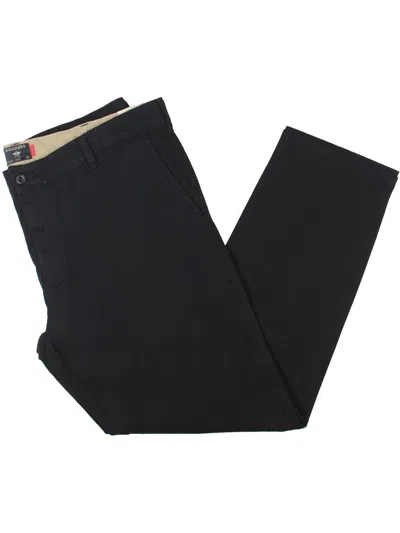 Dockers Mens Solid Cotton Chino Pants In Black