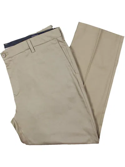 Dockers Mens Solid Cotton Trouser Pants In Beige
