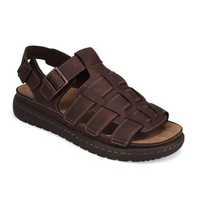 Dockers Mens Sorrento Tumbled Full Grain Sling Back Buckled Sandal In Multi