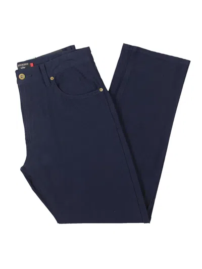 Dockers Mens Straight Fit Comfort Straight Leg Pants In Blue