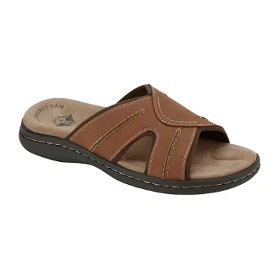 Dockers Sunland Mens Slides Casual Slide Sandals For Men In Brown
