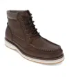 Dockers Mens Thames Casual Lace Up Moc Toe Boot In Dark Tan
