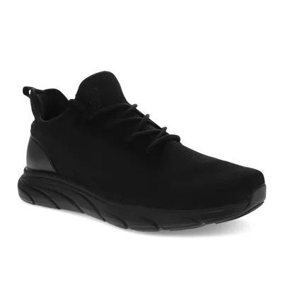 Dockers Mens Thompson Lightweight Slip Resistant Work Casual Lace Up Safety Sneaker Shoe In Black