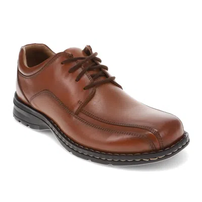 Dockers Mens Trustee Leather Cap Toe Dress Oxford Shoe In Brown